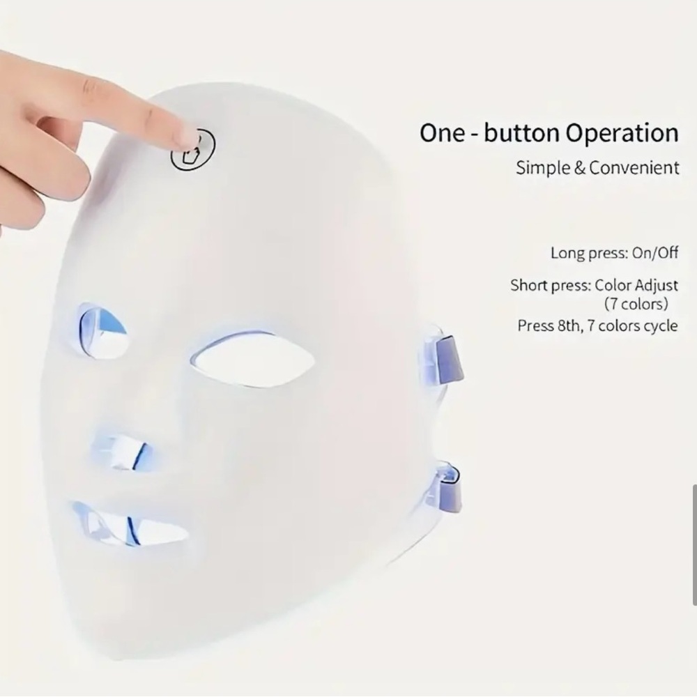 White LED Light Therapy Mask - Picture 8 of 9